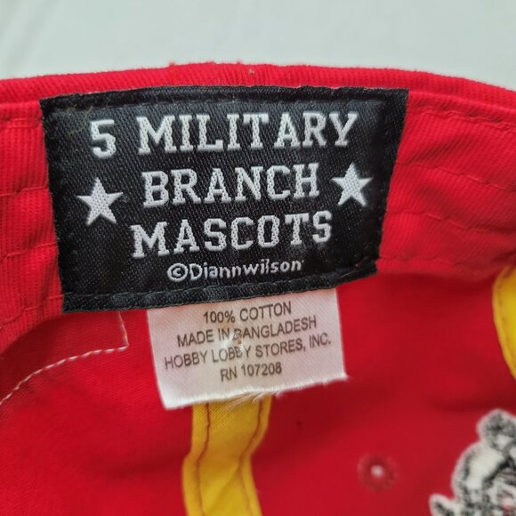 USMC Military Mascot Snapback Hat 5 military Branch mascots USA Marine Corps cap - Picture 9 of 12